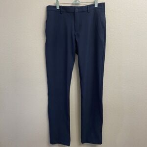 Greg Norman Mens Size 32x34 5 Pocket Navy Blue Jordan Performance Golf Pants NEW